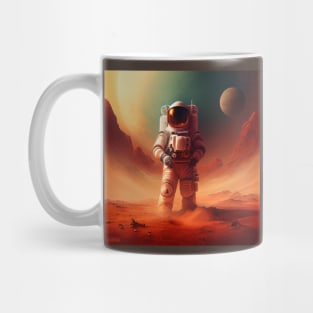 astronaut at the red planet Mug